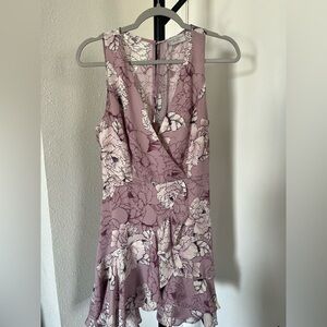 Dress Forum Lavender Sleeveless V-neck Wrap Dress